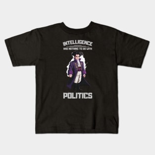 Intelligence has nothing to do with politics - B5 Sci-Fi Kids T-Shirt